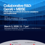 Collaborative R&D: GenAI + MBSE - A fresh view on methods & tools for compliance and requirements