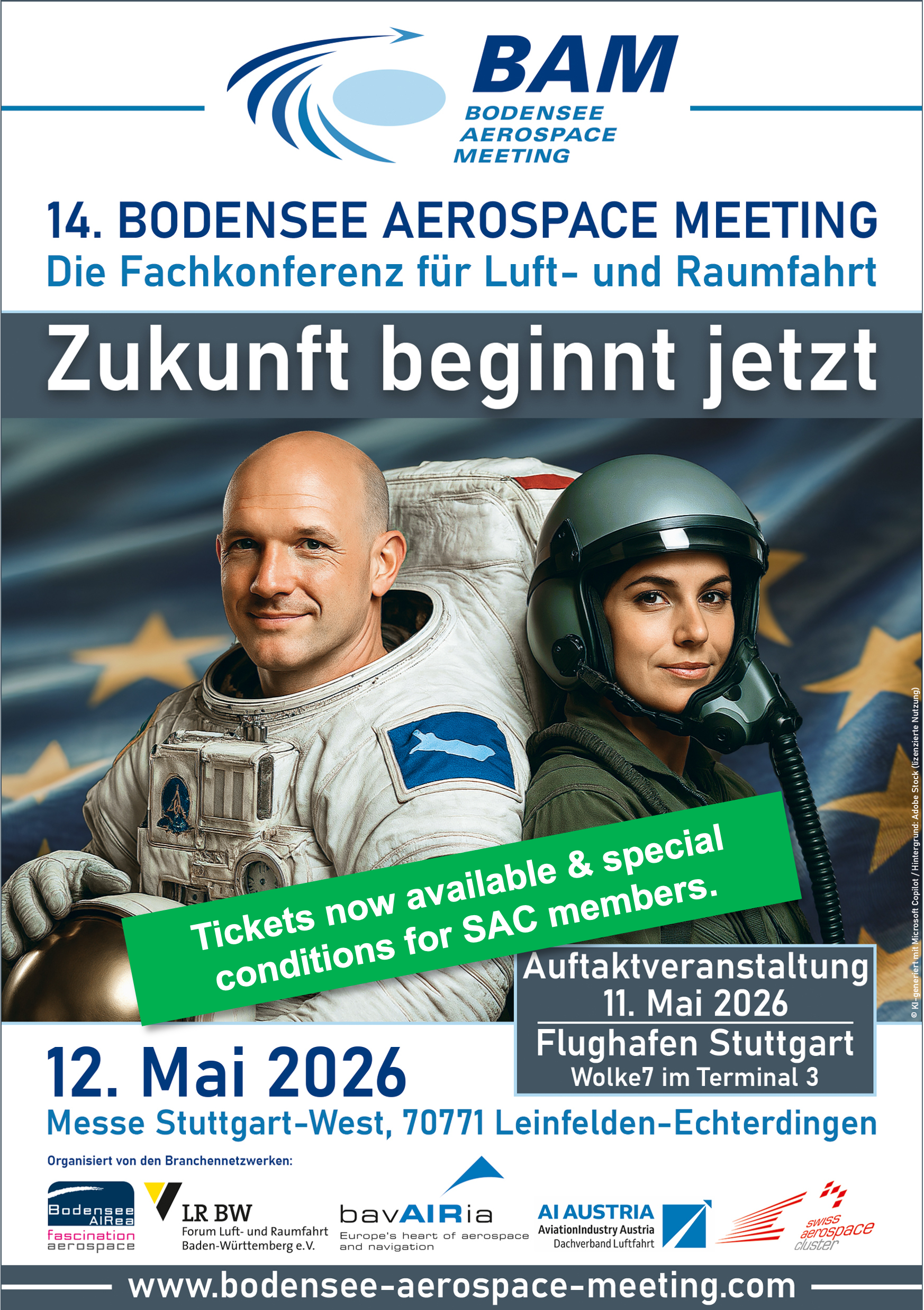 Tickets now available for the 14th Bodensee Aerospace Meeting!