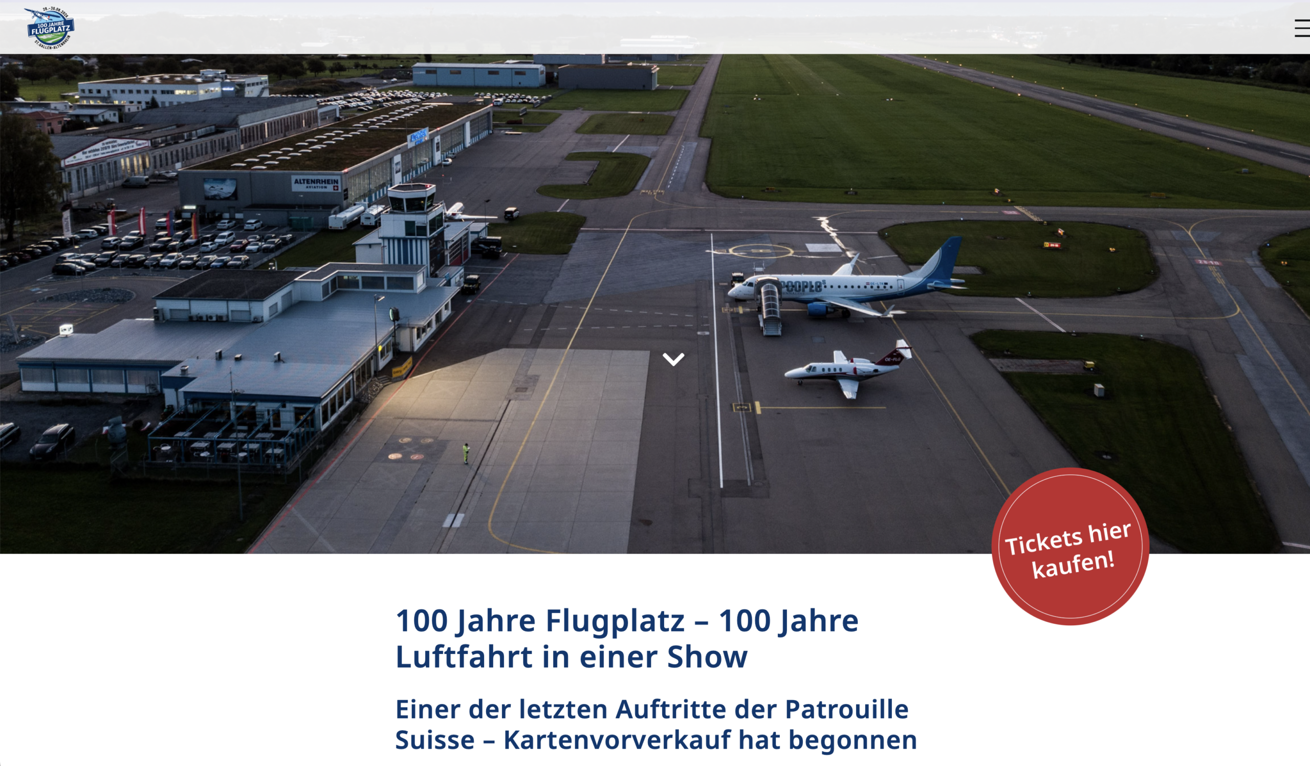 100 Jahre Flugplatz Altenrhein – 100 Jahre Luftfahrt in einer Show