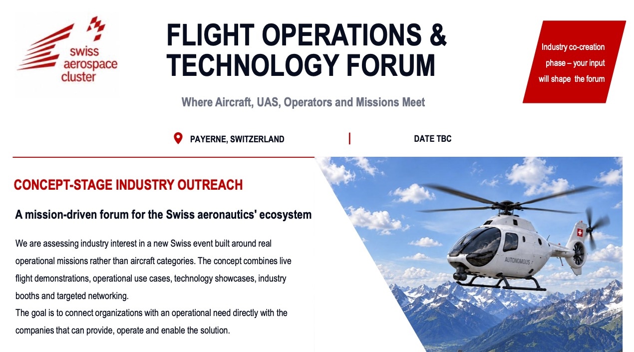 FLIGHT OPERATIONS & TECHNOLOGY FORUM | Call for interest